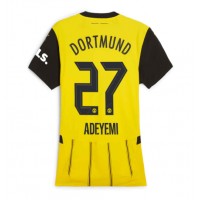 Camisa de Futebol Borussia Dortmund Karim Adeyemi #27 Equipamento Principal Mulheres 2024-25 Manga Curta